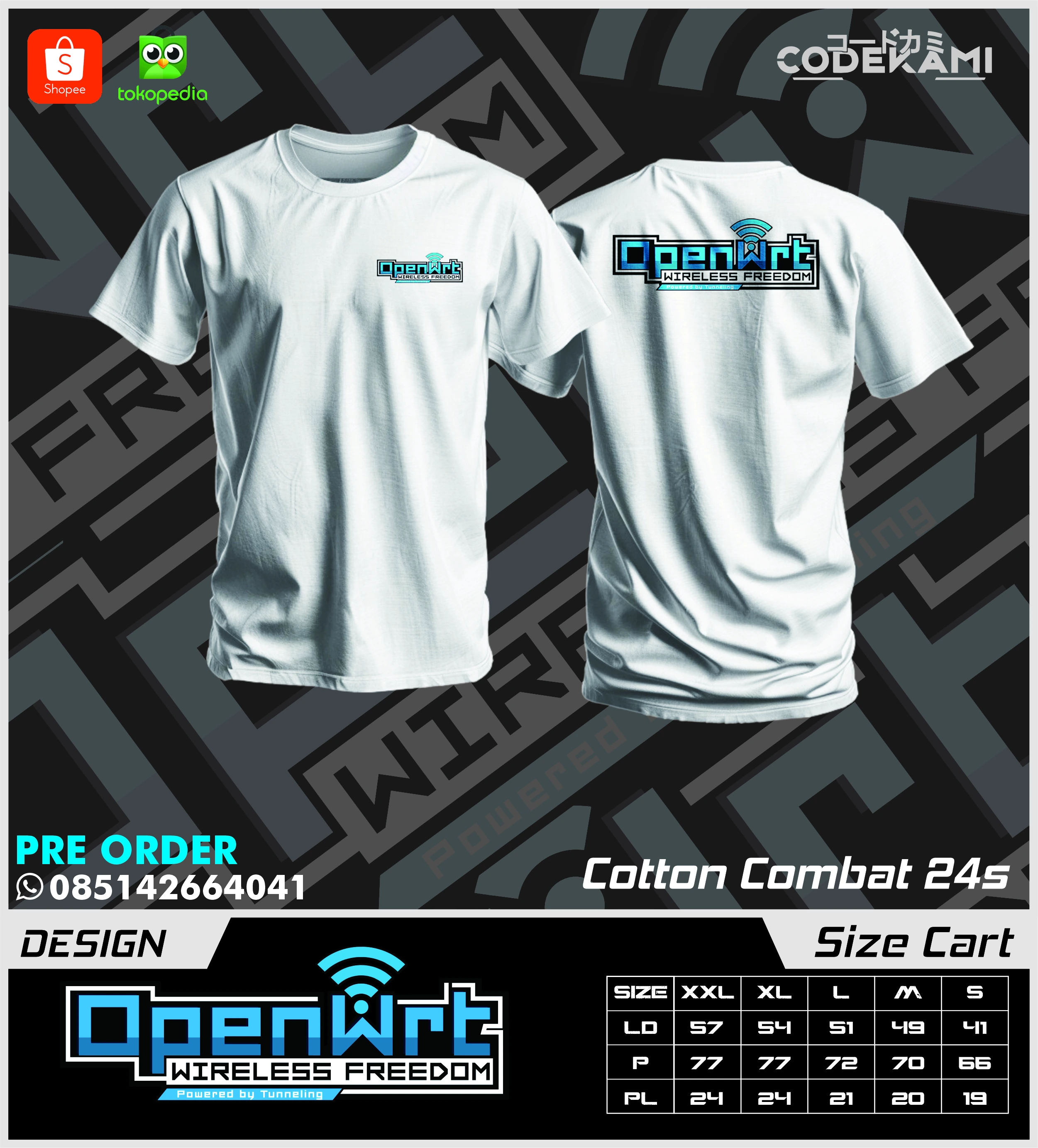 Kaos Putih Casual